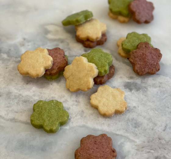 Image For Hinamatsuri Girl's Day Tricolor Tea Cookies