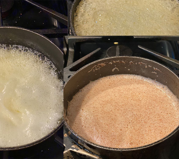 Image For three stages of browned butter