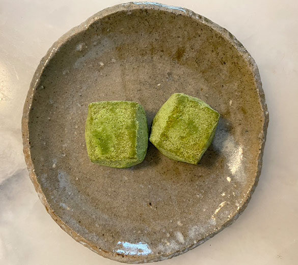 Image For Matcha Walnut Square Shortbread Cookies
