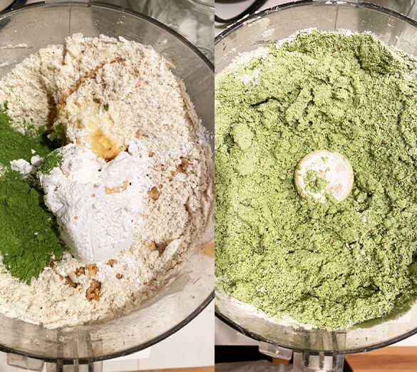 Image For Matcha shortbread crumble