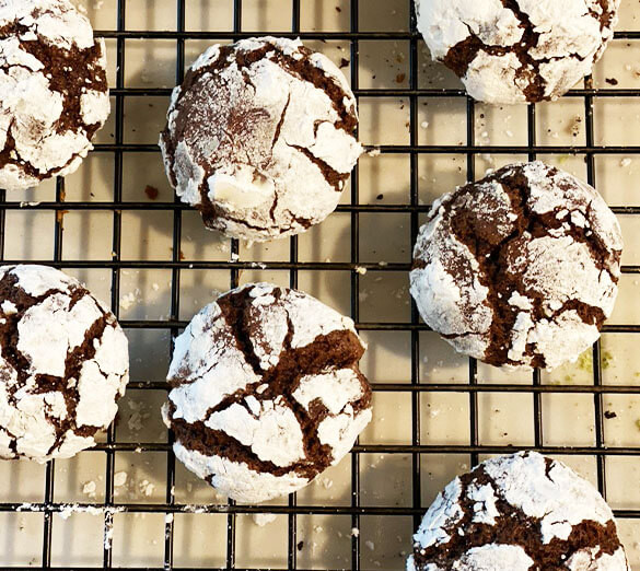 Image for Earl Grey Crackled Chocolate Cookies